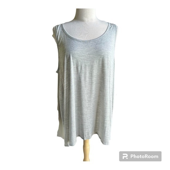 Eileen Fisher Tops - Eileen Fisher gray silk blend lightweight scoop neck tank top 3X